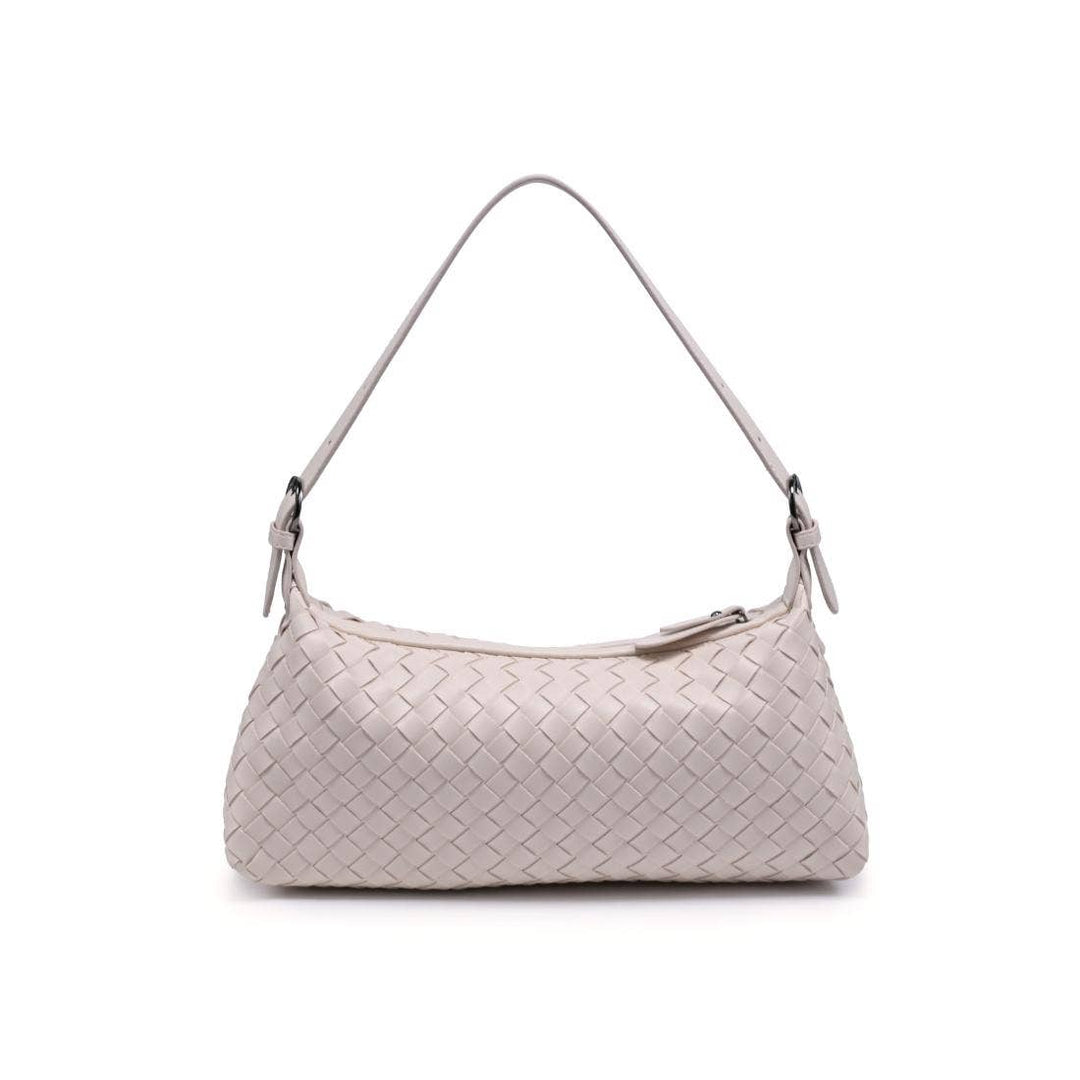 Audrey Woven Baguette Shoulder Bag