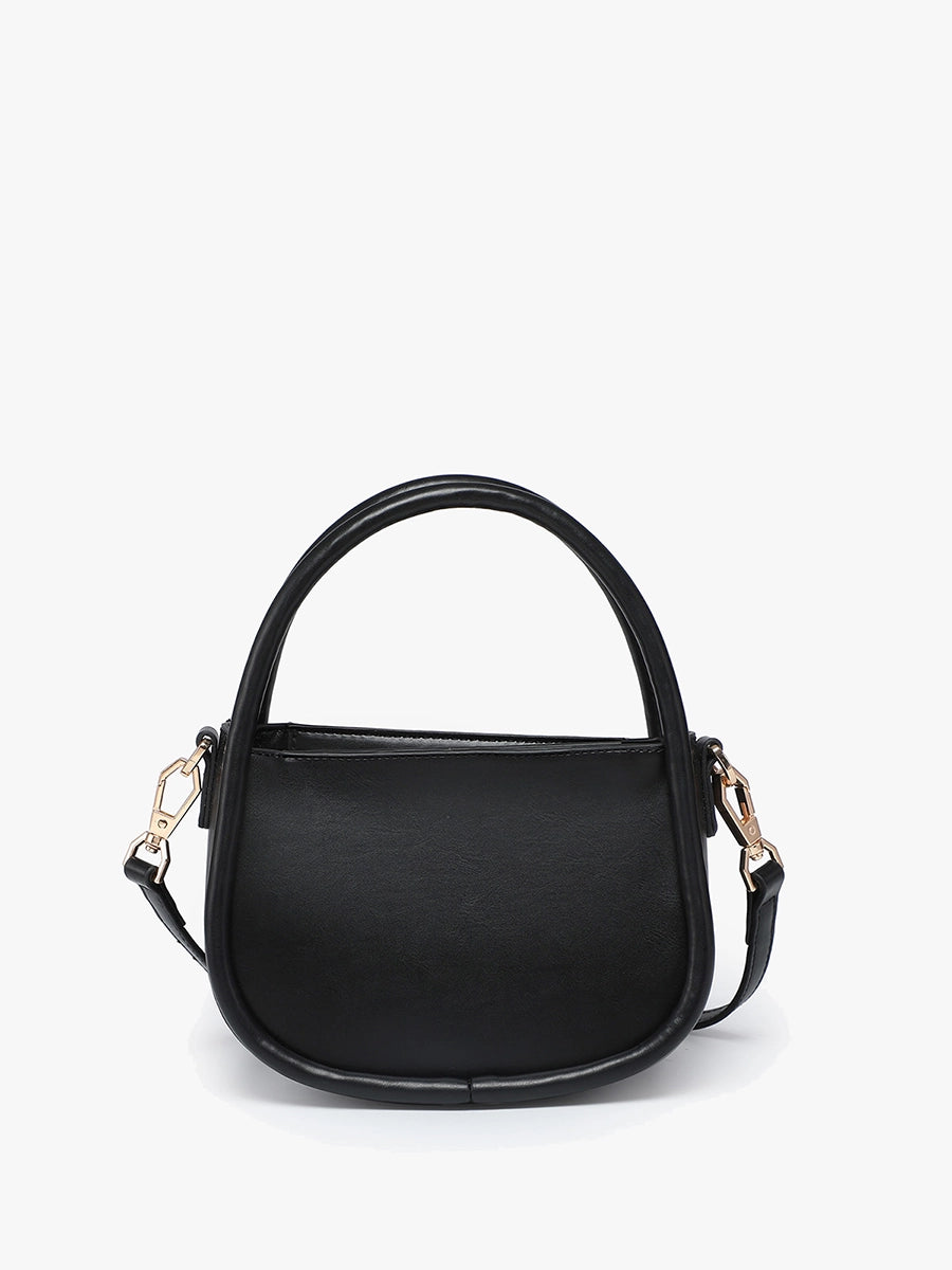 Dakota Mini Crossbody w/ Dual Handles - Handbag - Black - Black - Azil Boutique
