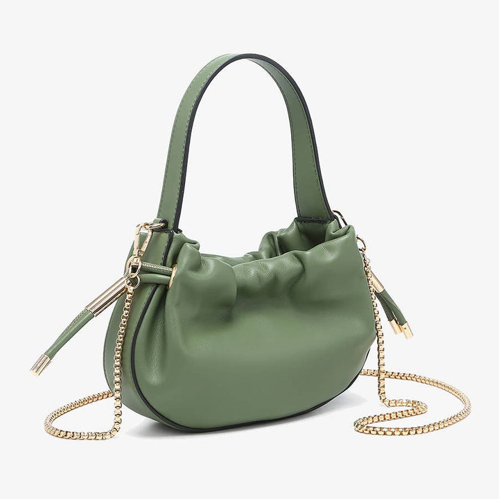 Thalia Ruched Bucket Bag w/ Drawstring | M2783 - - - - Azil Boutique