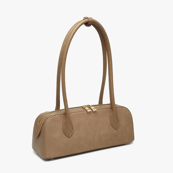 Jonava Faux Suede Structured Shoulder Bag - Handbags - - - Azil Boutique