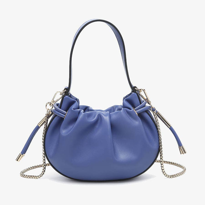 Thalia Ruched Bucket Bag w/ Drawstring | M2783 - - - - Azil Boutique