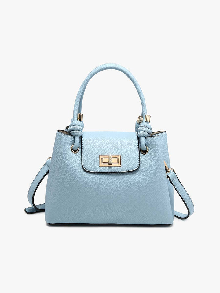 Zoey Satchel w/ Twist-Lock Closure - Handbags - - - Azil Boutique