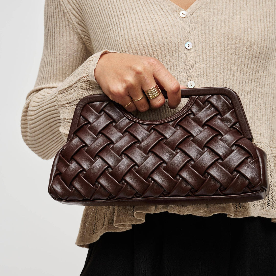 Alouette Clutch - Clutch - Chocolate - Chocolate - Azil Boutique