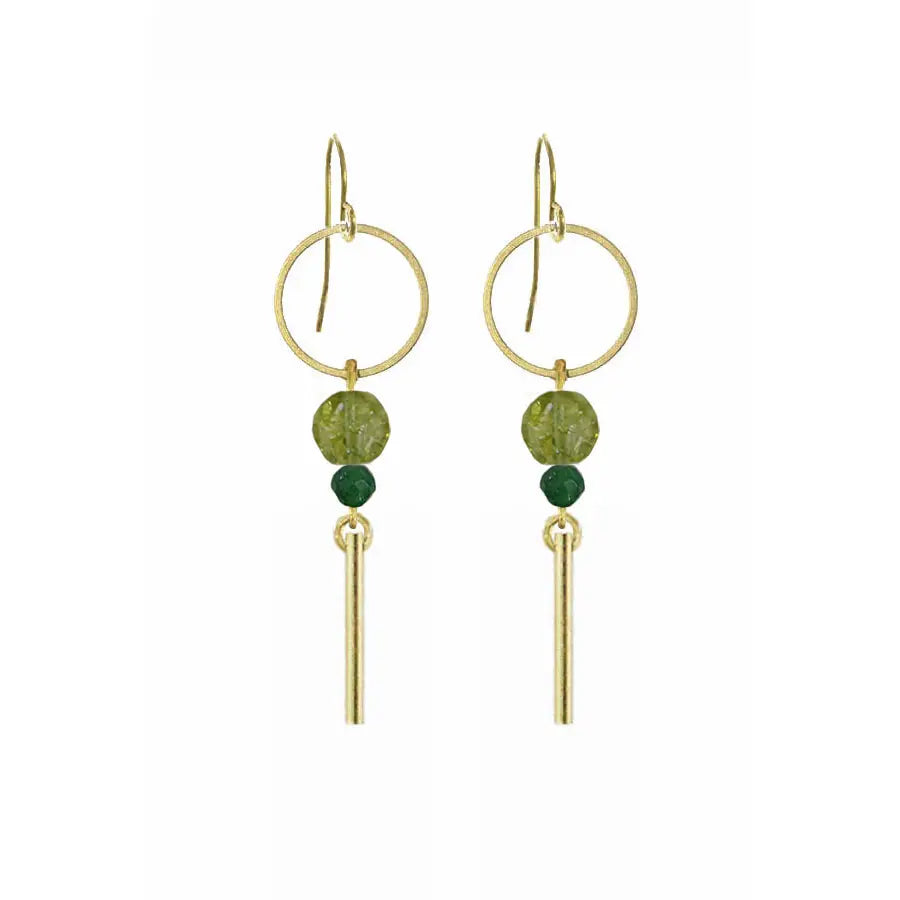 Lolly Green Earrings - Earrings - - - Azil Boutique