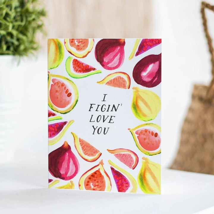 I Figin Love You Greeting Card - Cards -  -  - Azil Boutique