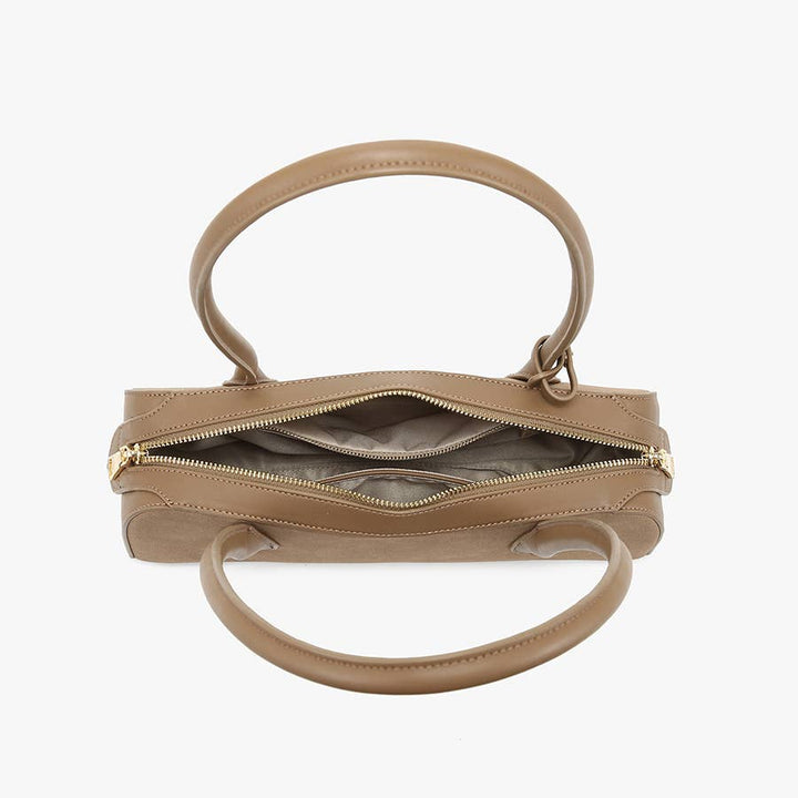 Jonava Faux Suede Structured Shoulder Bag - Handbags - - - Azil Boutique