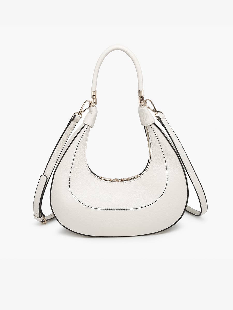 Clara Crescent Shoulder Bag w/ Convertible Straps - Handbags - - - Azil Boutique