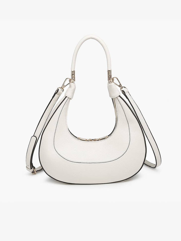Clara Crescent Shoulder Bag w/ Convertible Straps - Handbags - - - Azil Boutique