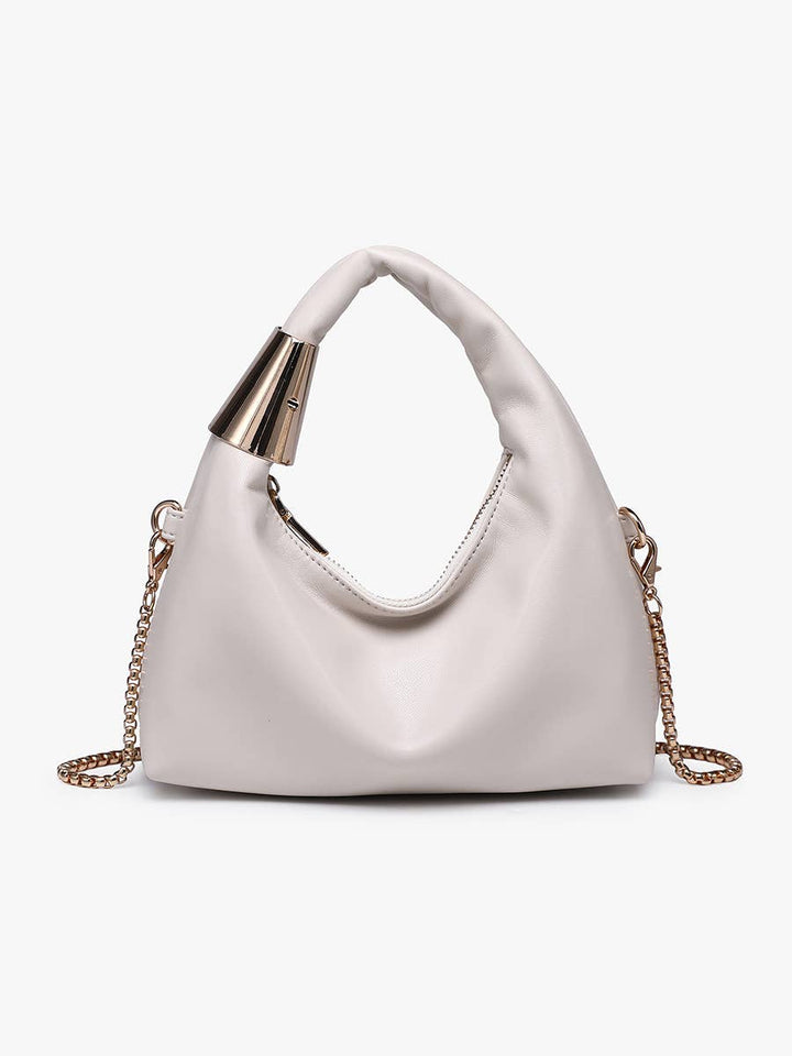 Rosario Gold Top Handle Crossbody Bag - Handbags - Greige - Greige - Azil Boutique