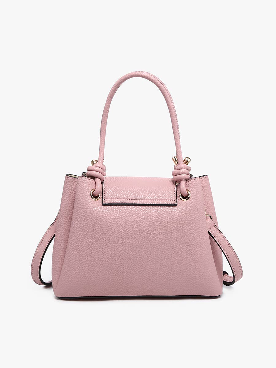 Zoey Satchel w/ Twist-Lock Closure - Handbags - - - Azil Boutique