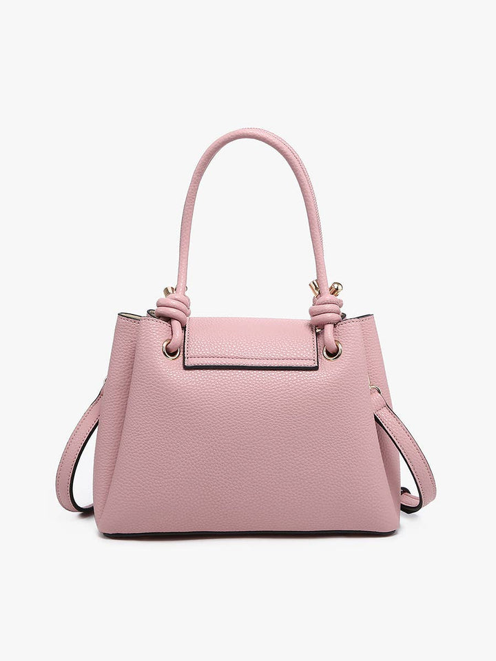 Zoey Satchel w/ Twist-Lock Closure - Handbags - - - Azil Boutique