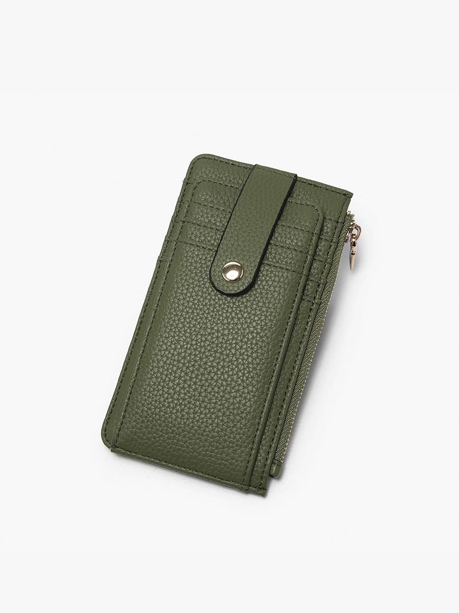 Mae Strap Snap Wallet - Wallets - Olive - Olive - Azil Boutique
