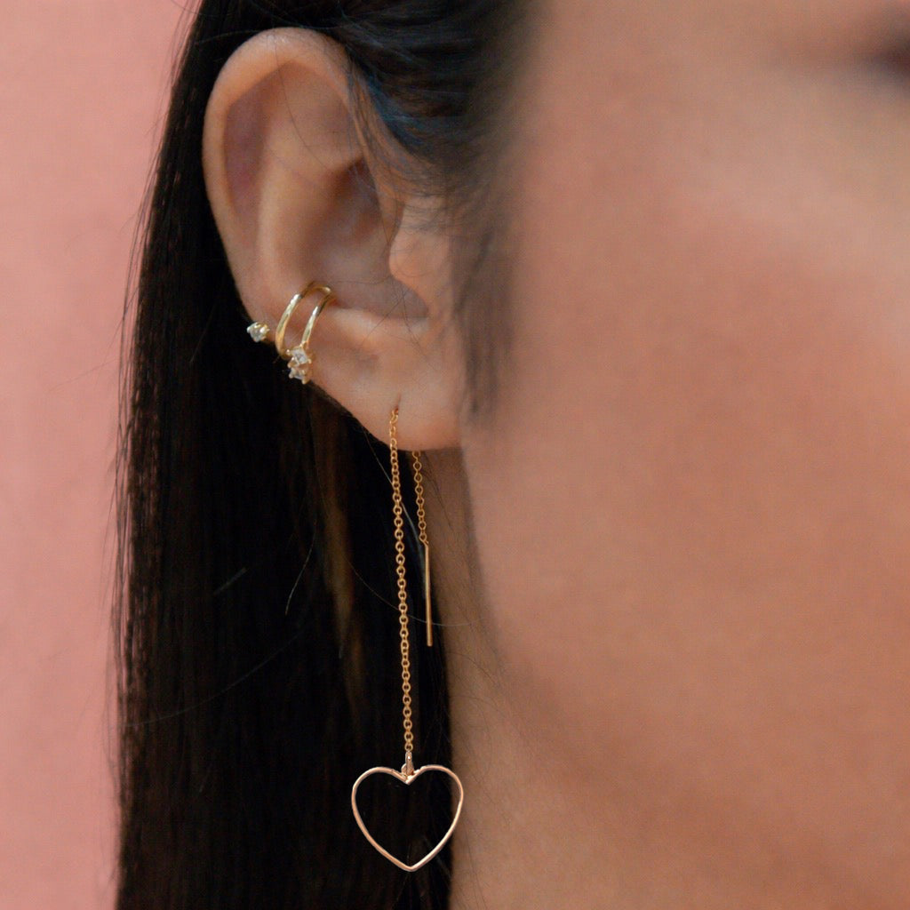 Heart Ear Threaders