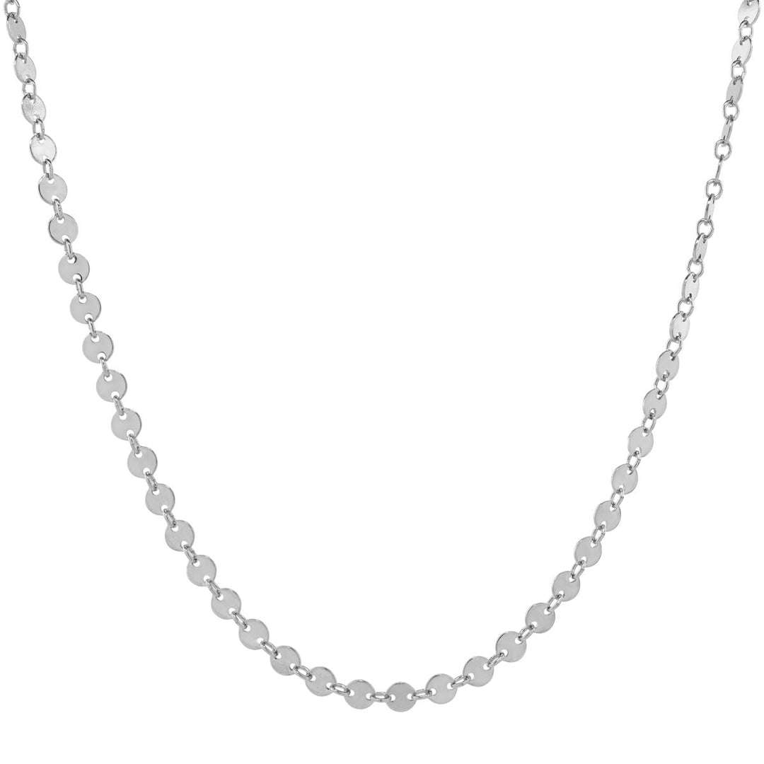 Multi Disc Choker Necklace - Necklaces - Silver - Silver / 14" - Azil Boutique