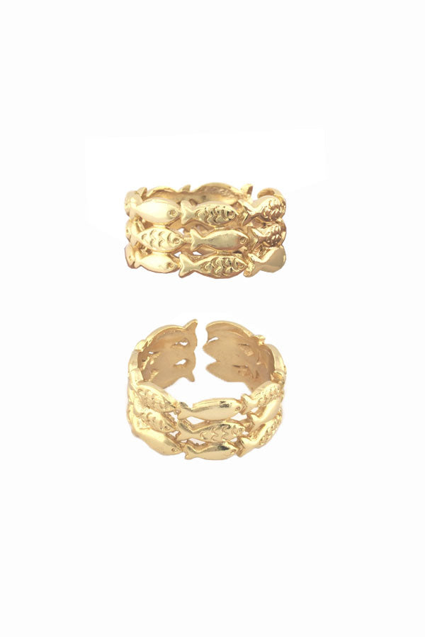 School of Fish Brass Ring