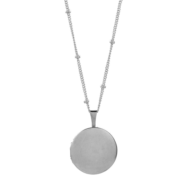 Round Locket - Necklaces - Silver - Silver - Azil Boutique