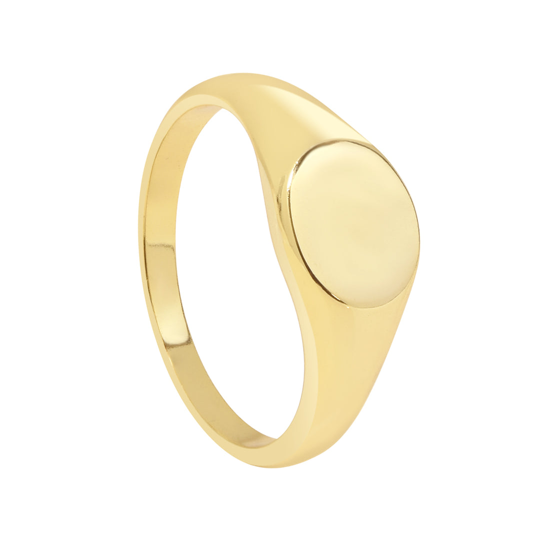 Signet Ring - Rings - Gold - Gold / 5 - Azil Boutique