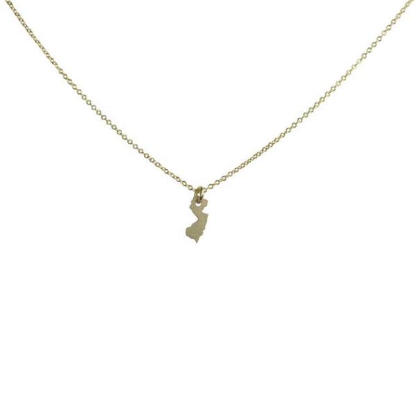 State Necklace - Necklaces - Gold - Gold / NJ - Azil Boutique