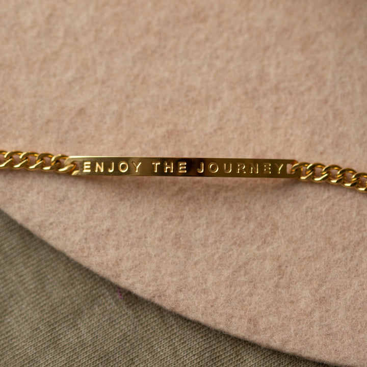 Mantra Curb Chain Bracelets (more quotes) - Bracelets -  -  - Azil Boutique