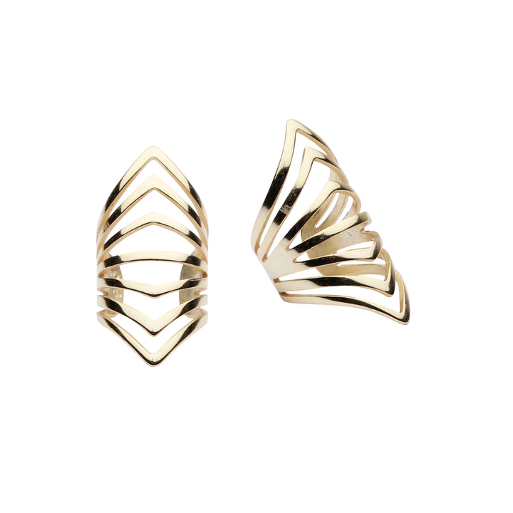 Webbed Ear Cuff - Earrings - Gold - Gold - Azil Boutique