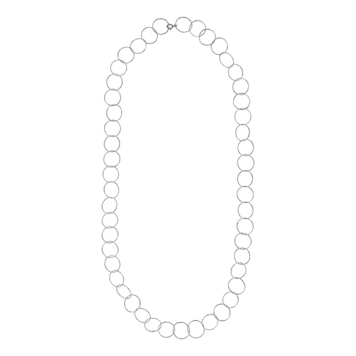 Multi-Interlocking Diamond Cut Necklace - Necklaces - Silver - Silver - Azil Boutique