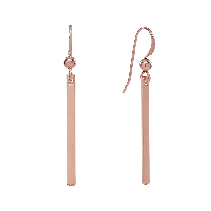 Thin Bar Earrings - Earrings - Rose Gold - Rose Gold - Azil Boutique