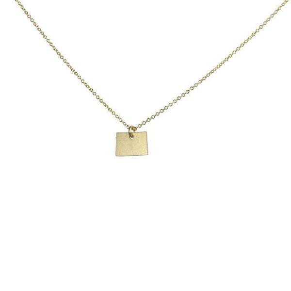 State Necklace - Necklaces - Gold - Gold / CO - Azil Boutique
