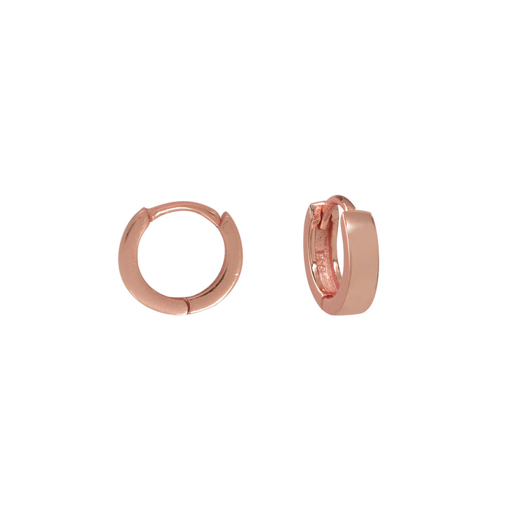 Thick Ear Huggie - Earrings - Small - Small / Rose Gold - Azil Boutique