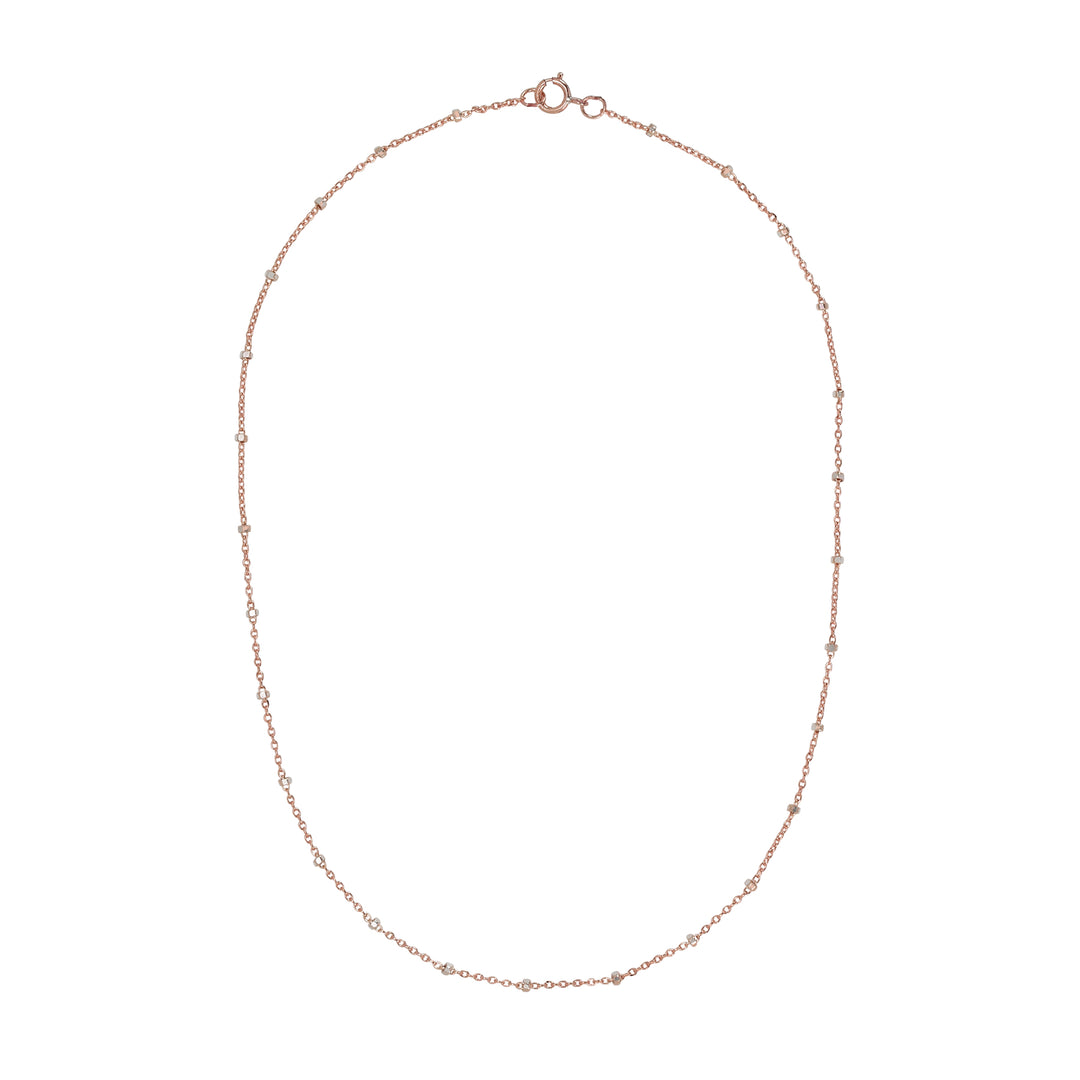 2-Tone Ball Chain Choker Necklace - Necklaces - Rosegold - Rosegold / 13" - Azil Boutique