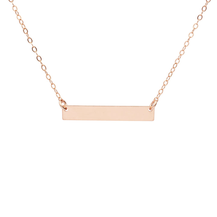 SALE - Thick Bar Necklace - Necklaces - Rosegold - Rosegold - Azil Boutique