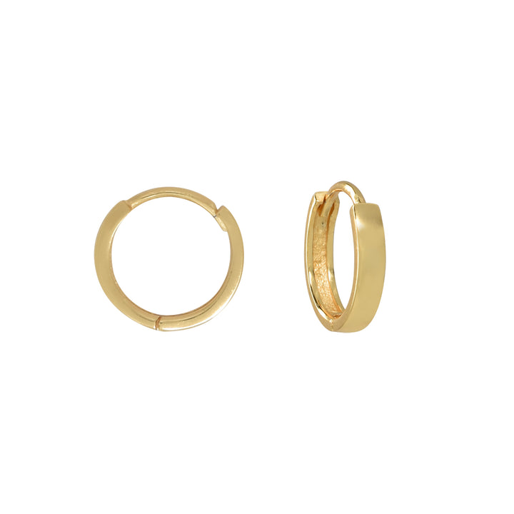 Thick Ear Huggie - Earrings - Medium - Medium / Gold - Azil Boutique