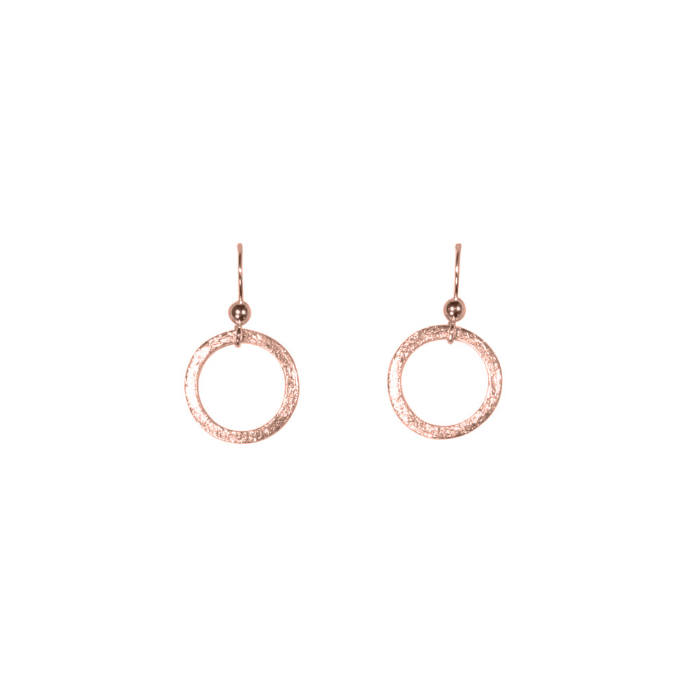 SALE - Brushed Hoop Earring - Earrings - Rosegold - Rosegold / Small - Azil Boutique