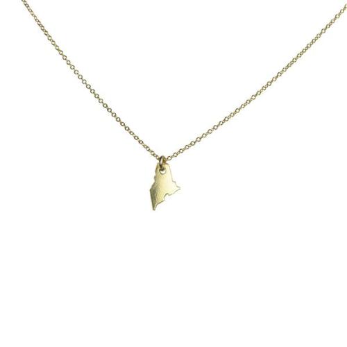 State Necklace - Necklaces - Gold - Gold / ME - Azil Boutique