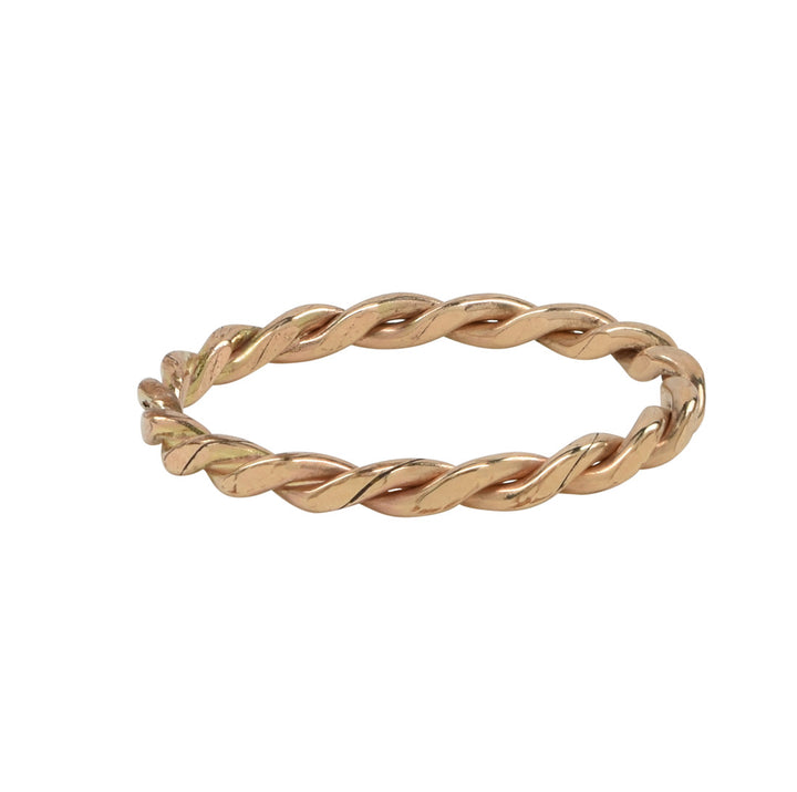Flat Braided Ring - Rings - Gold - Gold / 5 - Azil Boutique