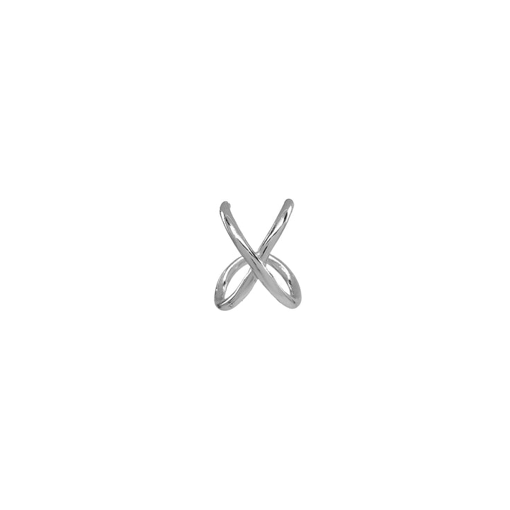 X Ear Cuff - Earrings - Silver - Silver - Azil Boutique