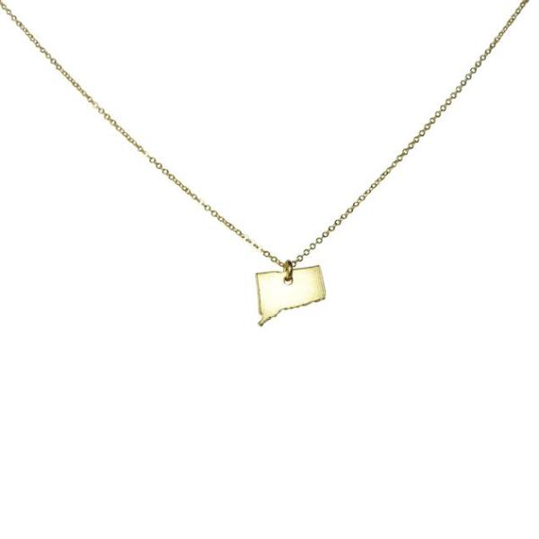 State Necklace - Necklaces - Gold - Gold / CT - Azil Boutique