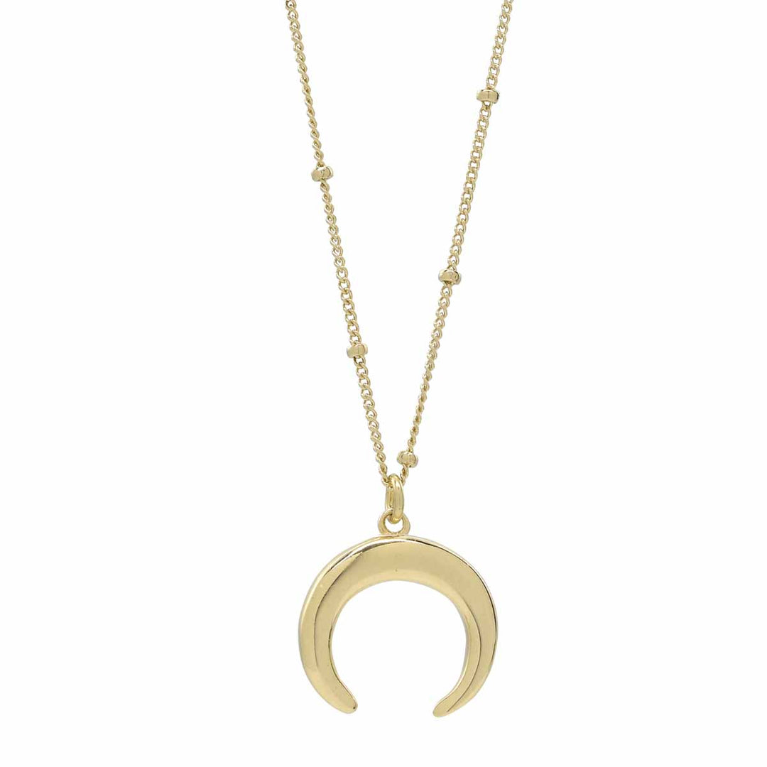 SALE - Horn Necklace - Necklaces - Gold - Gold / Large - Azil Boutique
