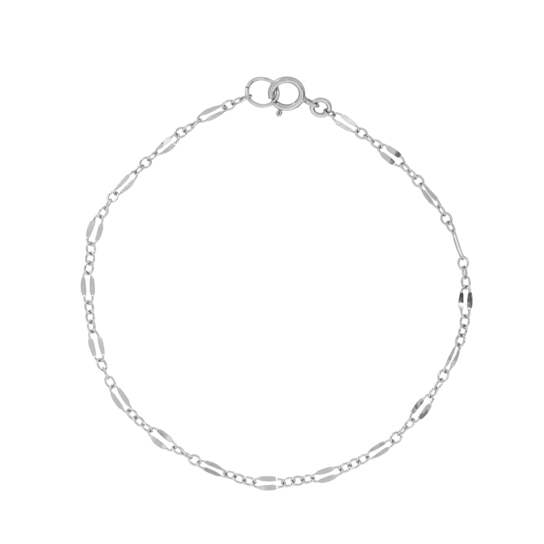 Geometric Cable Chain Bracelet - Bracelets - Silver - Silver / 7 inches - Azil Boutique