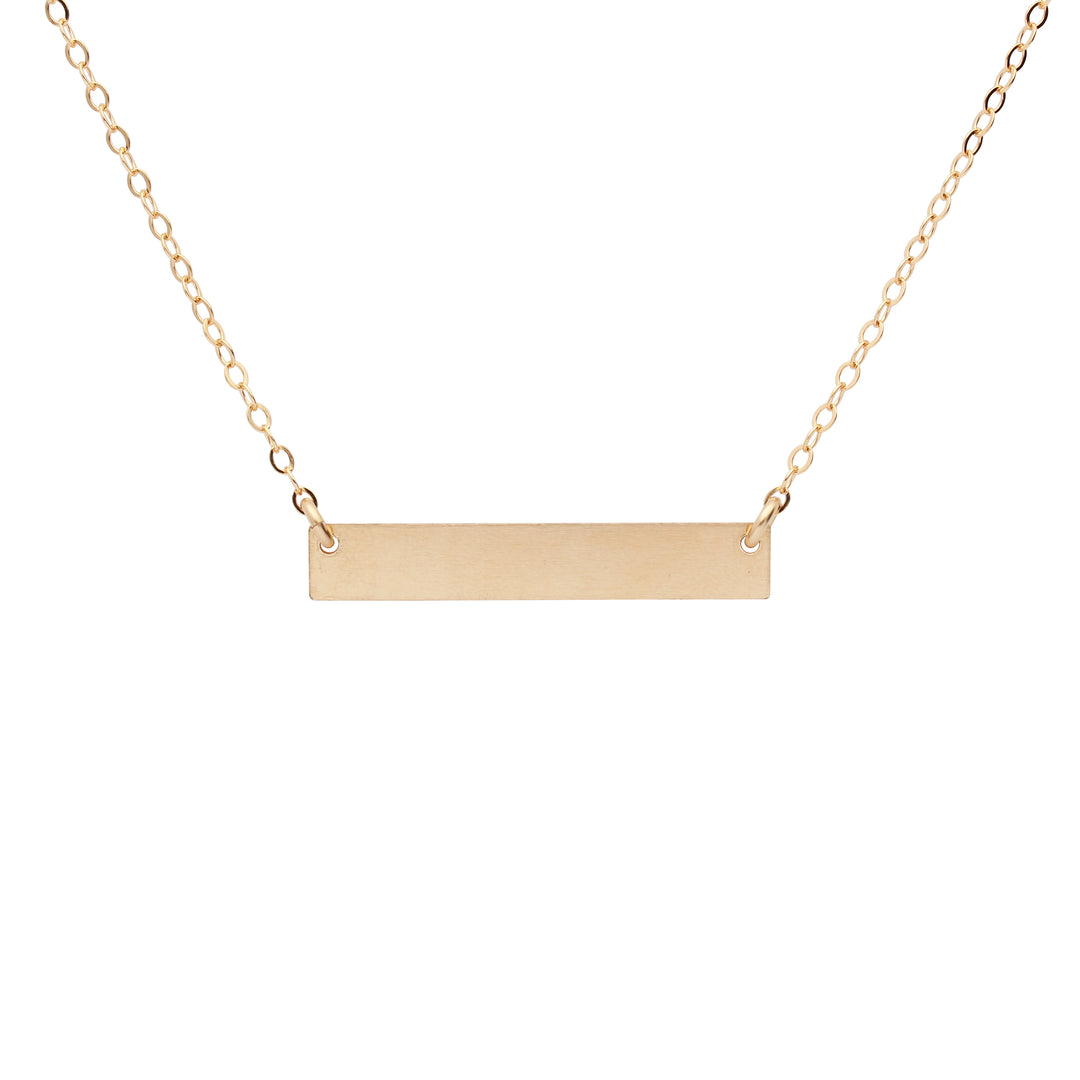 SALE - Thick Bar Necklace - Necklaces - Gold - Gold - Azil Boutique