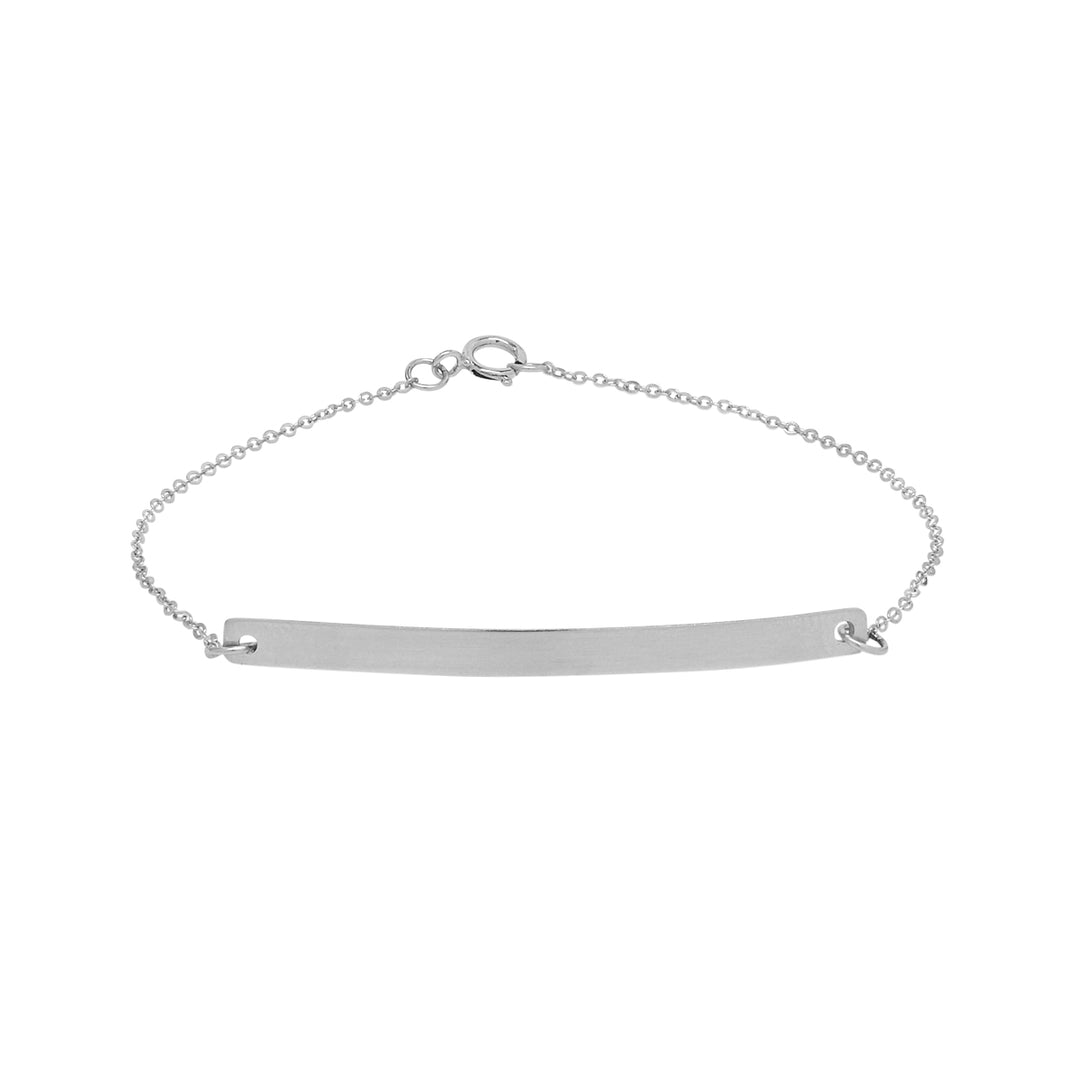 SALE - Long Thin Bar Bracelet - Bracelets - Smooth - Smooth / Silver - Azil Boutique
