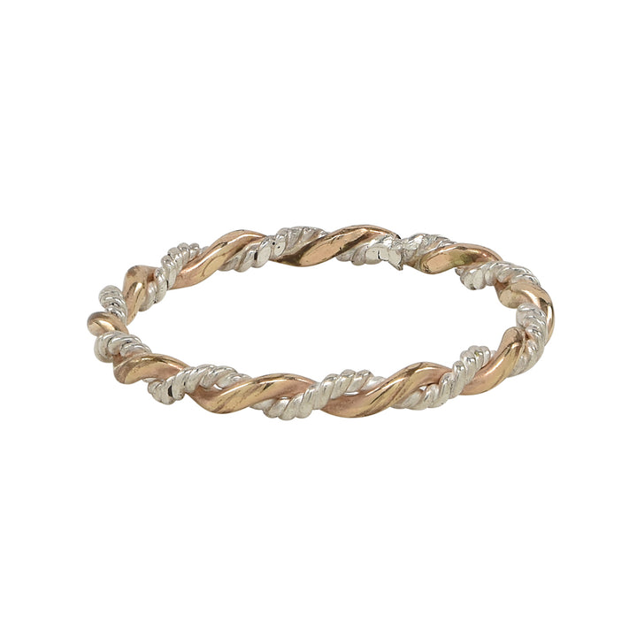 Braided Ring - Rings - Gold/Silver - Gold/Silver / 5 - Azil Boutique
