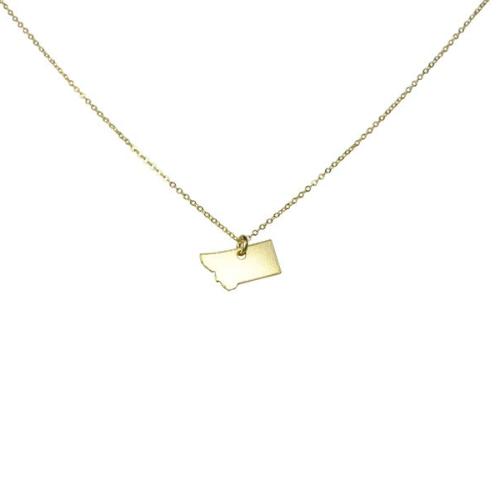 State Necklace - Necklaces - Gold - Gold / MT - Azil Boutique