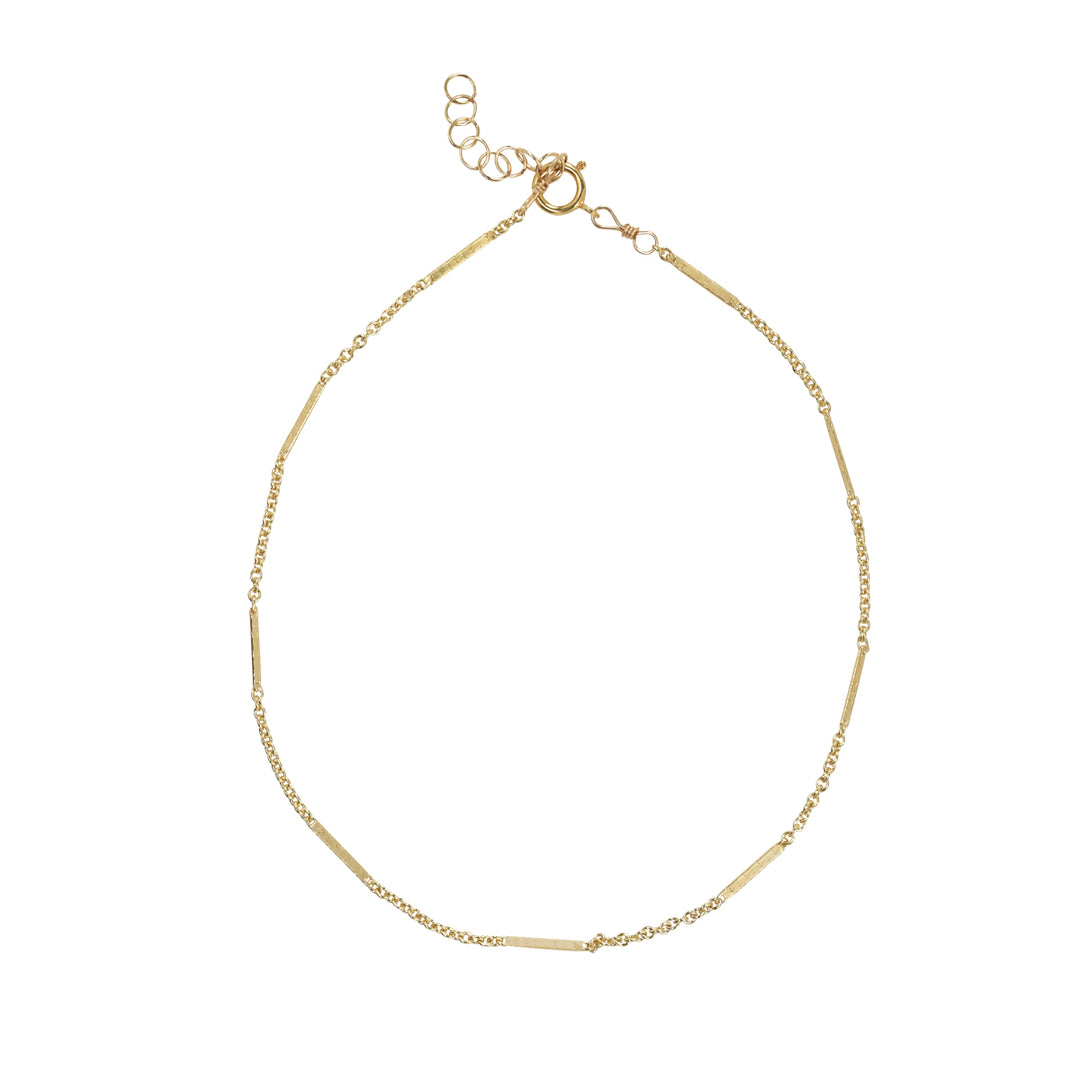 10mm Bar / Link Bracelet - Bracelets - Gold - Gold / 6" - Azil Boutique