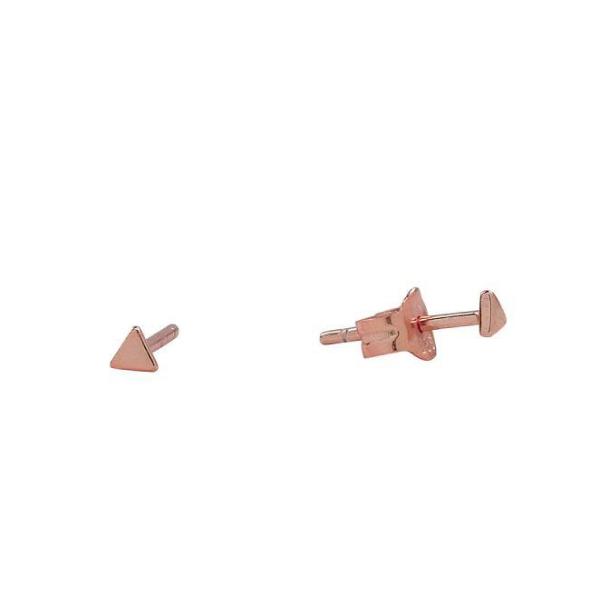 Tiny Triangle Studs - Earrings - Rose Gold - Rose Gold - Azil Boutique
