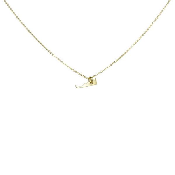 State Necklace - Necklaces - Gold - Gold / DE - Azil Boutique