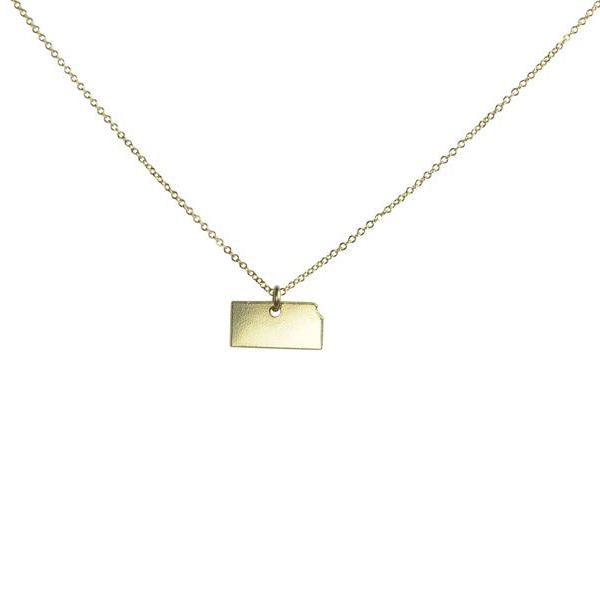 State Necklace - Necklaces - Gold - Gold / KS - Azil Boutique