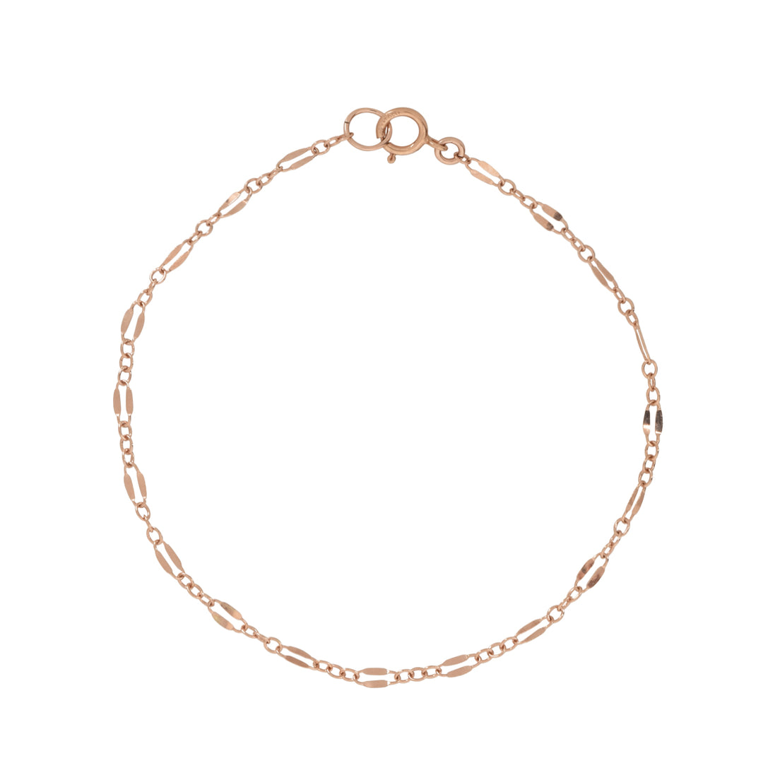 Geometric Cable Chain Bracelet - Bracelets - Rosegold - Rosegold / 7 inches - Azil Boutique