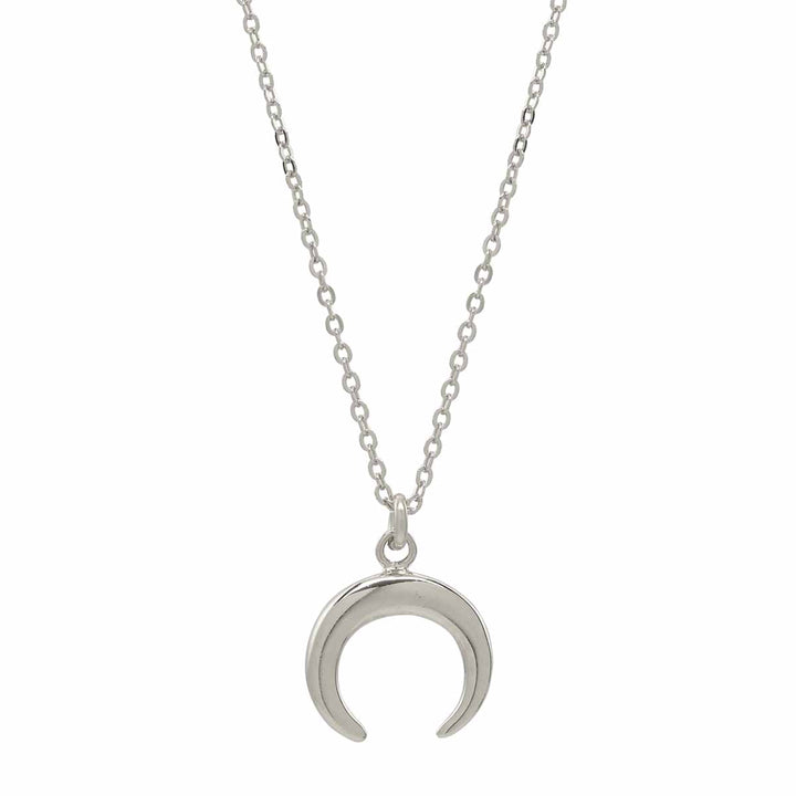 SALE - Horn Necklace - Necklaces - Silver - Silver / Small - Azil Boutique