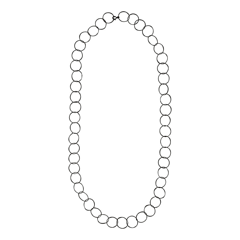 Multi-Interlocking Diamond Cut Necklace - Necklaces - Gunmetal - Gunmetal - Azil Boutique