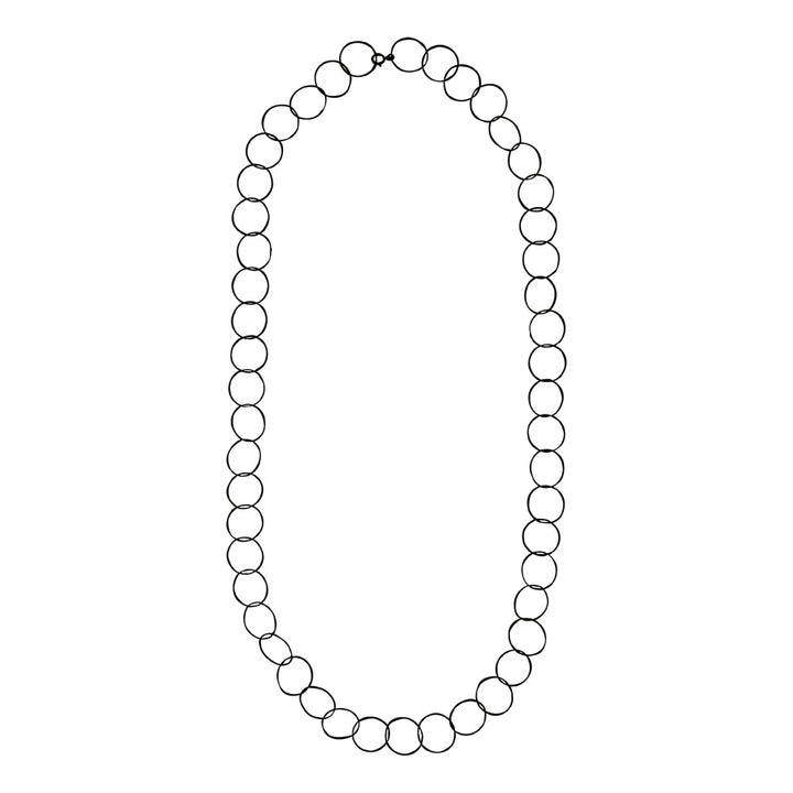 Multi-Interlocking Diamond Cut Necklace - Necklaces - Gunmetal - Gunmetal - Azil Boutique
